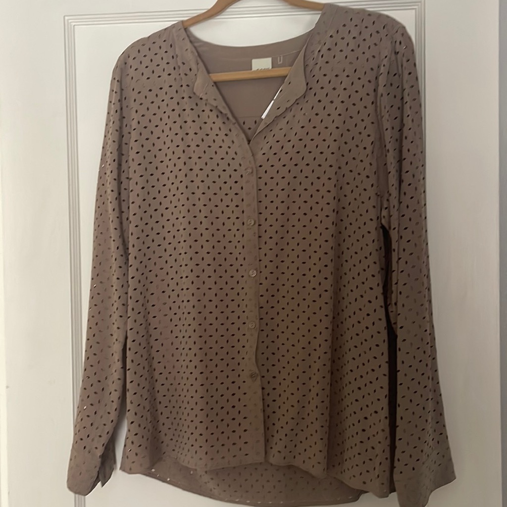 Ecru Button Down Top